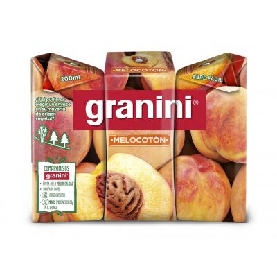 Nectar Granini Melocoton Brick 200ml Pack-3
