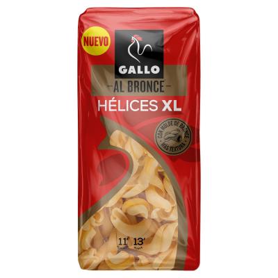 Pasta Gallo Helices Xl Bronce 450g
