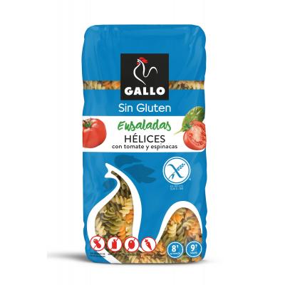 Pasta Gallo Helice Tricolor Sin Gluten 450g