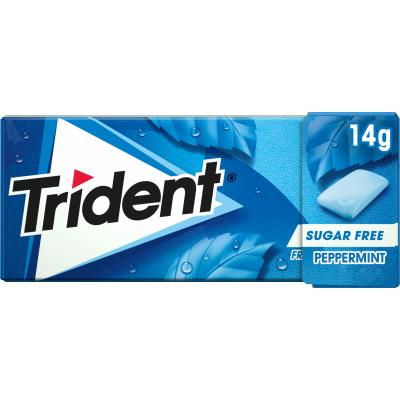 Chicle Trident Menta Grageas 14g 10u