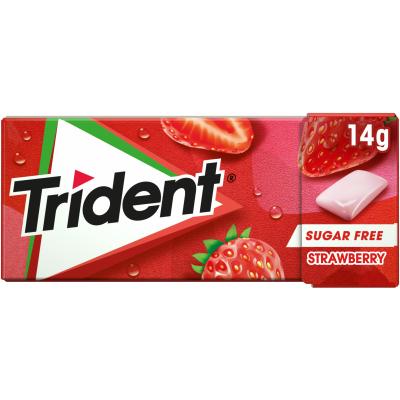 Chicle Trident Fresa Grageas 14g 10u